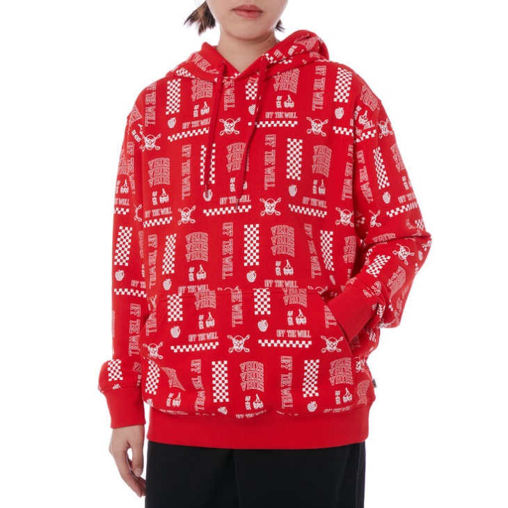 Vans New Varsity Hoodie Red Scramble
