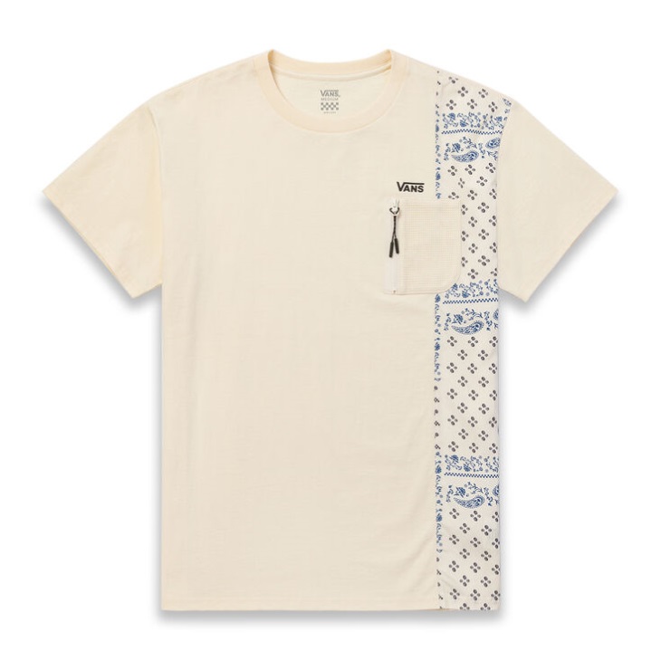 Vans Paisley Pocket T-Shirt Antique White
