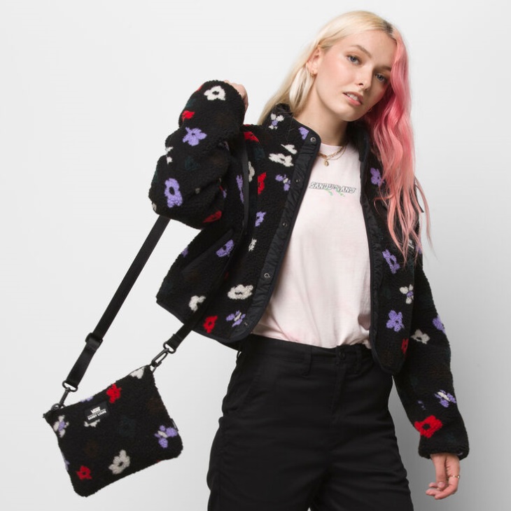 Vans Sandy Liang Sherpa Cross Body Black