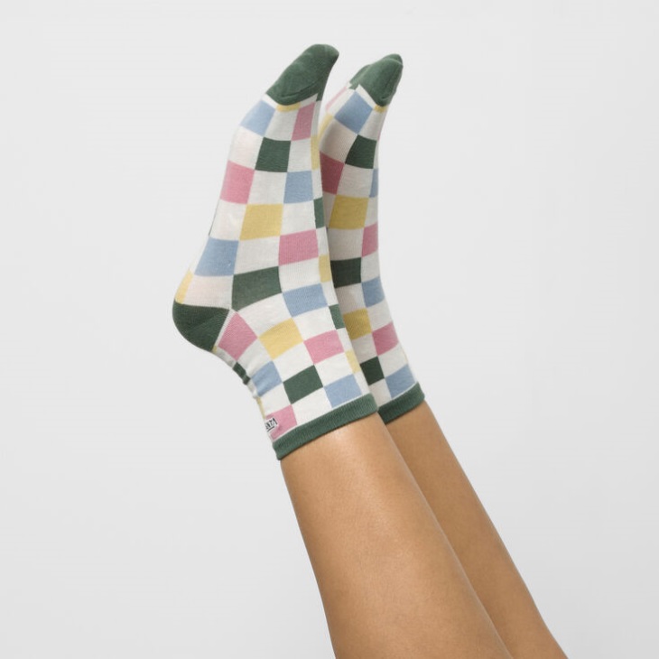 Vans Shinner Socks (Size 6.5-10 1 Pack) Marshmallow-Lilas