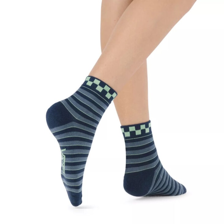 Vans Skate Socks (Size 6.5-10 1 Pair) Cement Blue