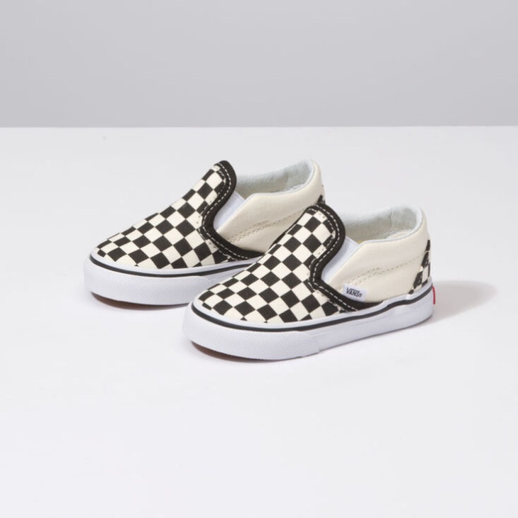 Vans Toddler Classic Slip On Black-White-White