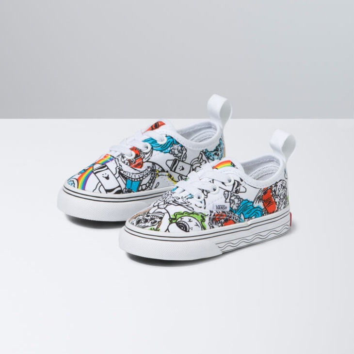Vans Toddler Crayola Authentic Elastic Lace Diy-Sketch Your Way