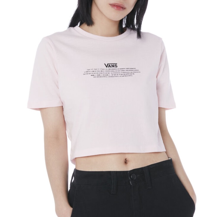Vans We Are Beautiful T-Shirt Cool Pink