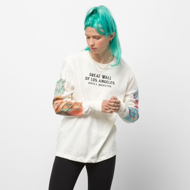 Vans x MOCA Judy Baca Long Sleeve Boyfriend Tee Judy Baca
