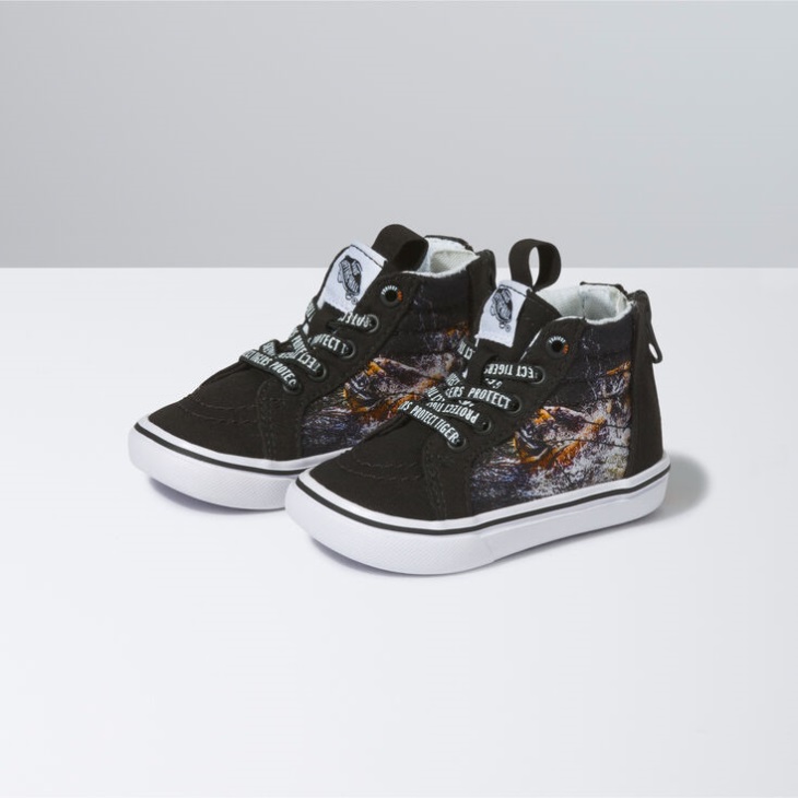 Vans x Project Cat Toddler ComfyCush Sk8-Hi Zip Projectcat-Playing Tigers