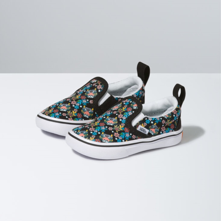 Vans x Project Cat Toddler ComfyCush Slip-On V Projectcat-Tiger Floral