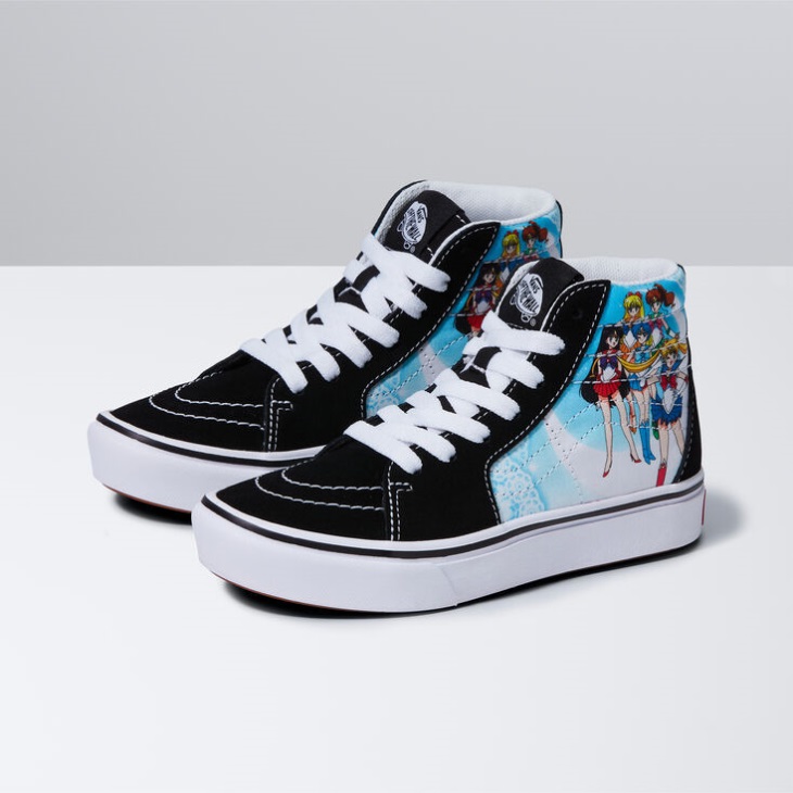 Vans x Sailor Moon Kids ComfyCush Sk8-Hi Multi-Black