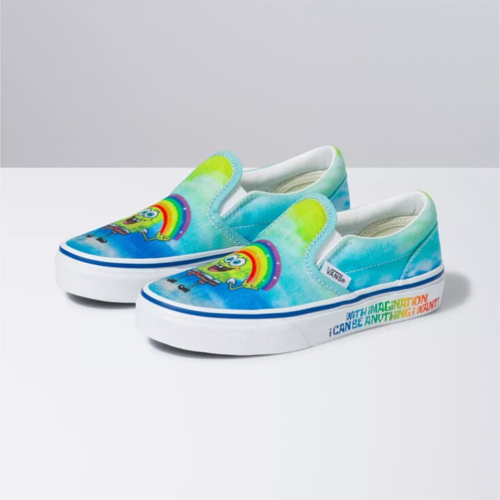 Vans x SpongeBob Kids Classic Slip-On Imaginaaation Blue