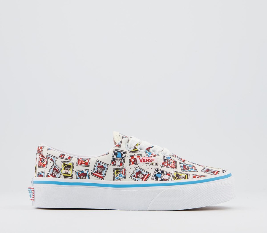 Vans Era Kids Trainers Wheres Waldo Postage
