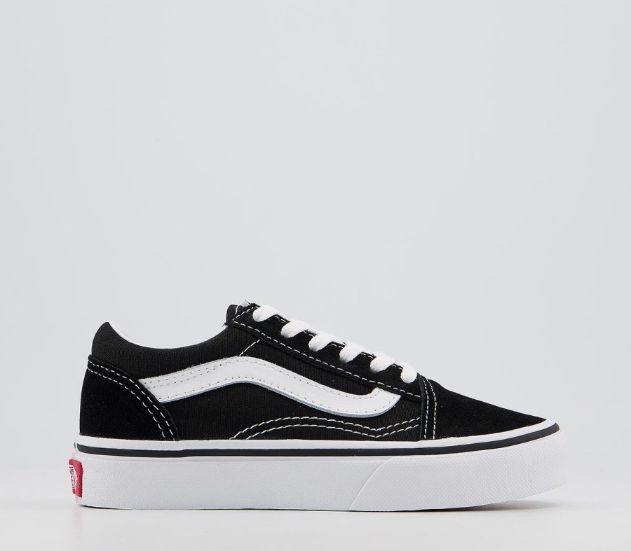 Vans Old Skool Lace Kids Trainers Black True White