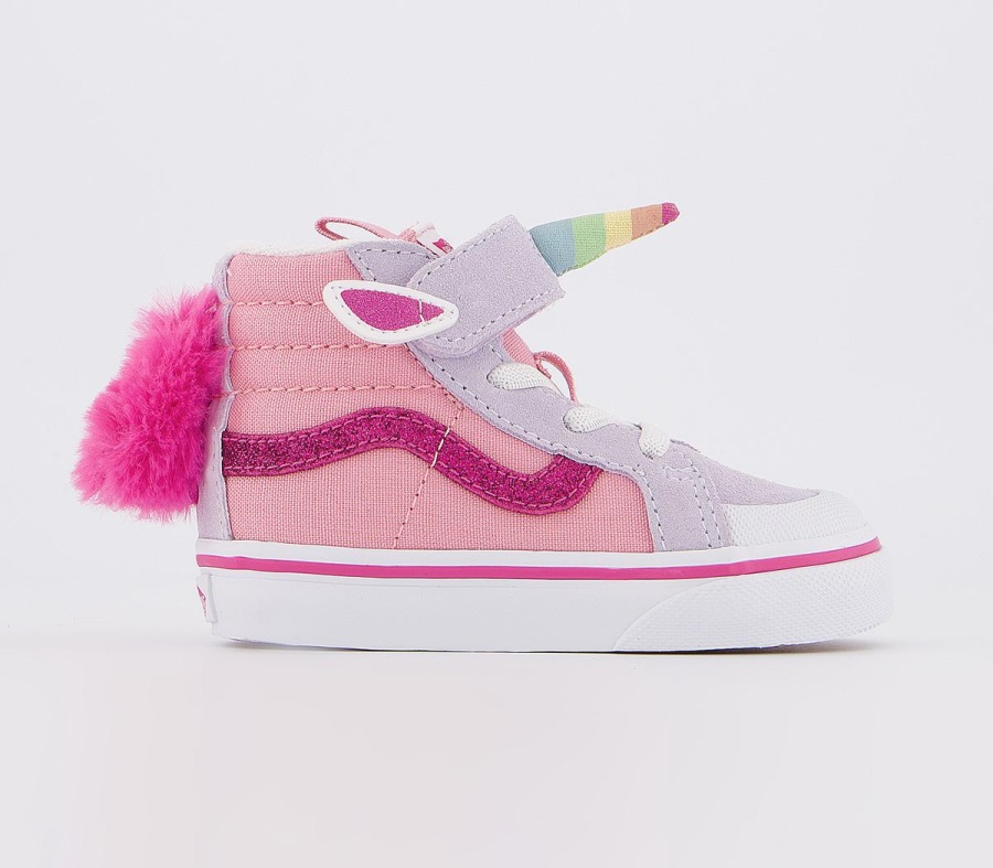 Vans Sk8 Hi Reissue Trainers Pink-Blue Unicorn