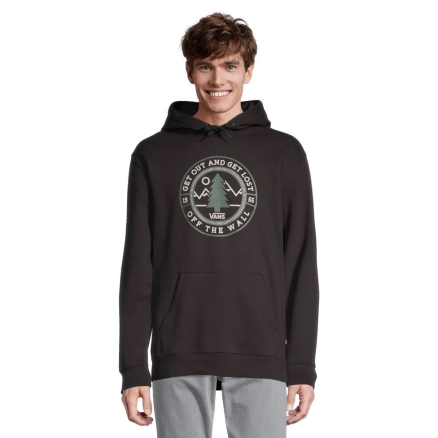 Vans Men Lost And Found Pullover Hoodie Cement Heather