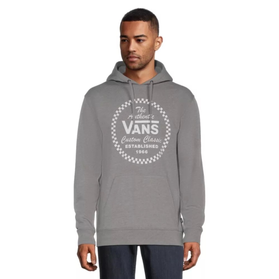 Vans Men's Athletic Pullover Hoodie Cement Heather