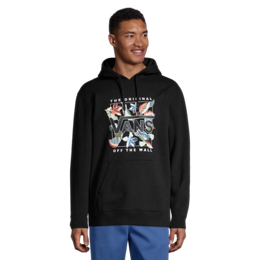 Vans Men's Lucid Floral Pullover Hoodie Black