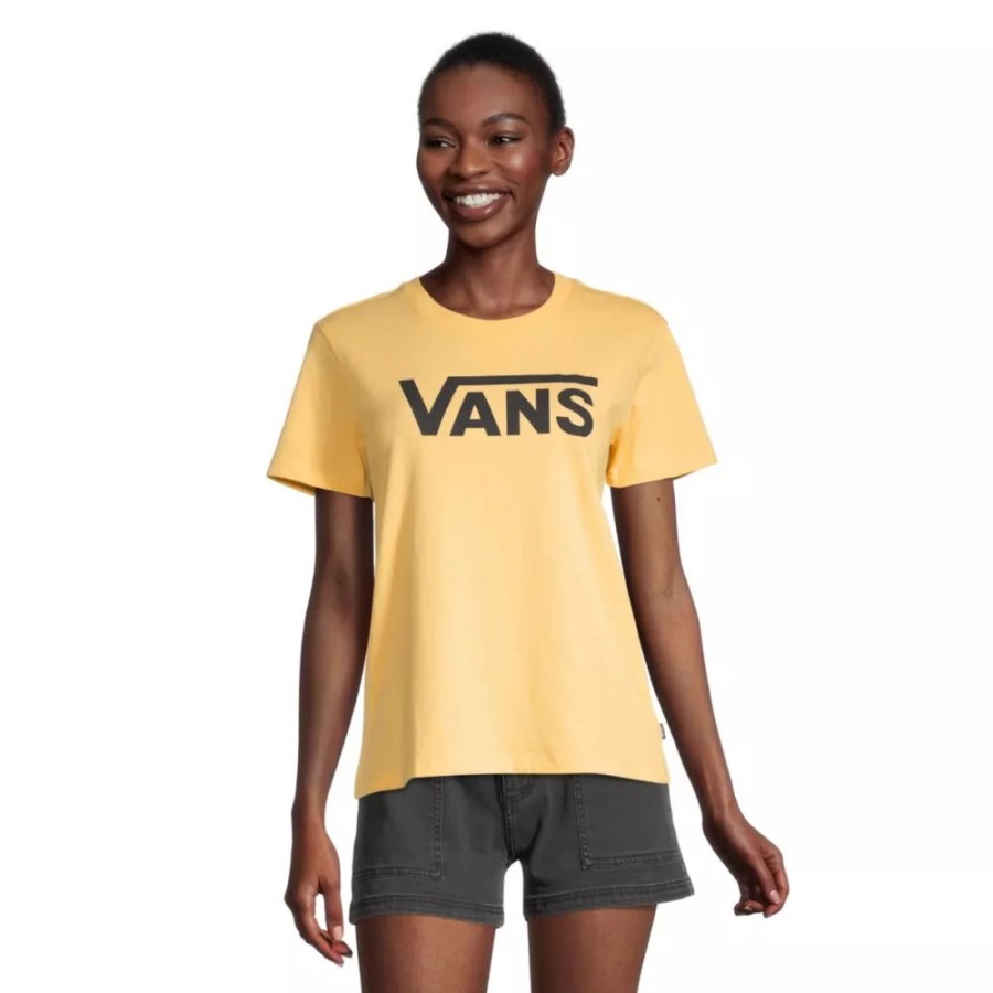 Vans Women Flying V Crew T Shirt Flax