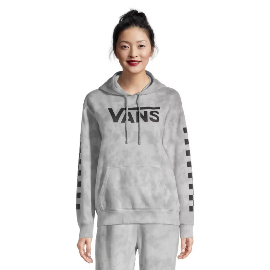 Vans Women's Bleach Wash Boyfriend Hoodie Thyme