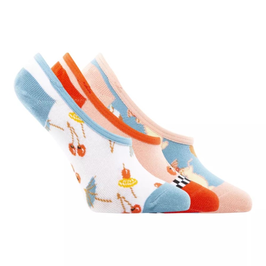 Vans Women's Canoodle Invisible Socks - 3 Pack Tropic Vibes
