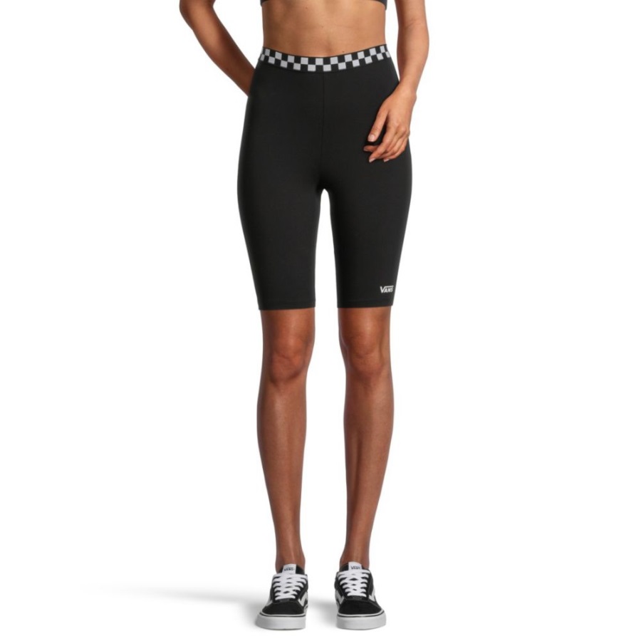 Vans Women's Checked Out Bike Shorts Black