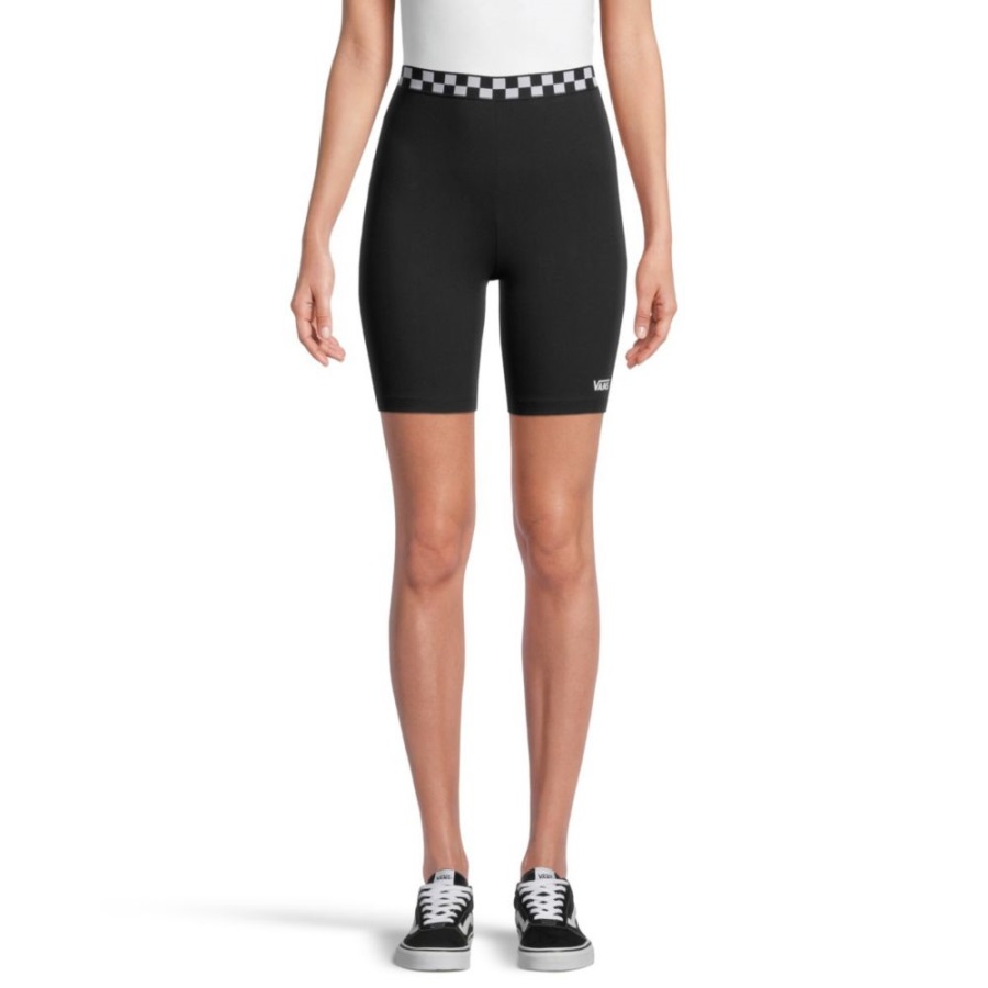 Vans Women's Checkerboard Legging Shorts Black