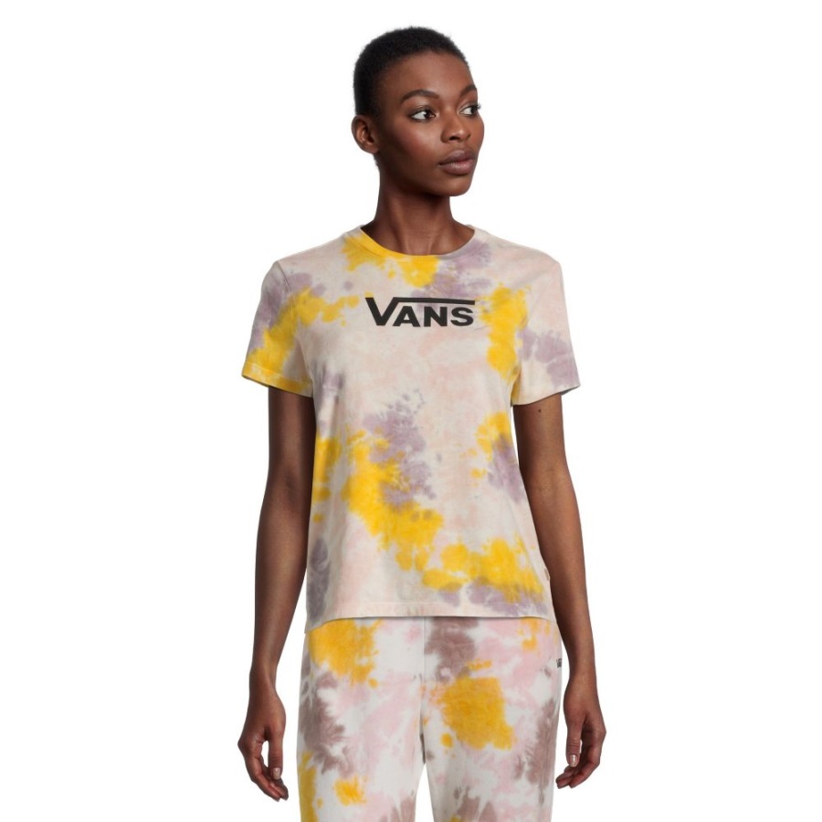 Vans Women's Interrupt Crew T Shirt Purple Dove