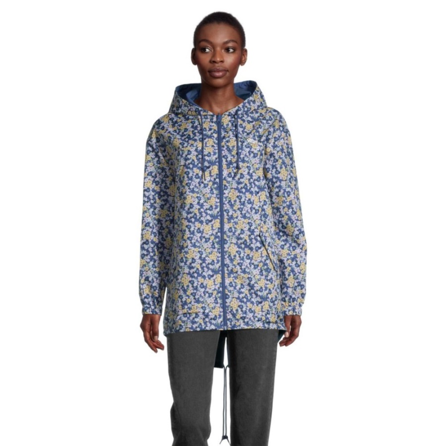 Vans Women's Mercy Reversible Parka Water-Repellant Long True Navy