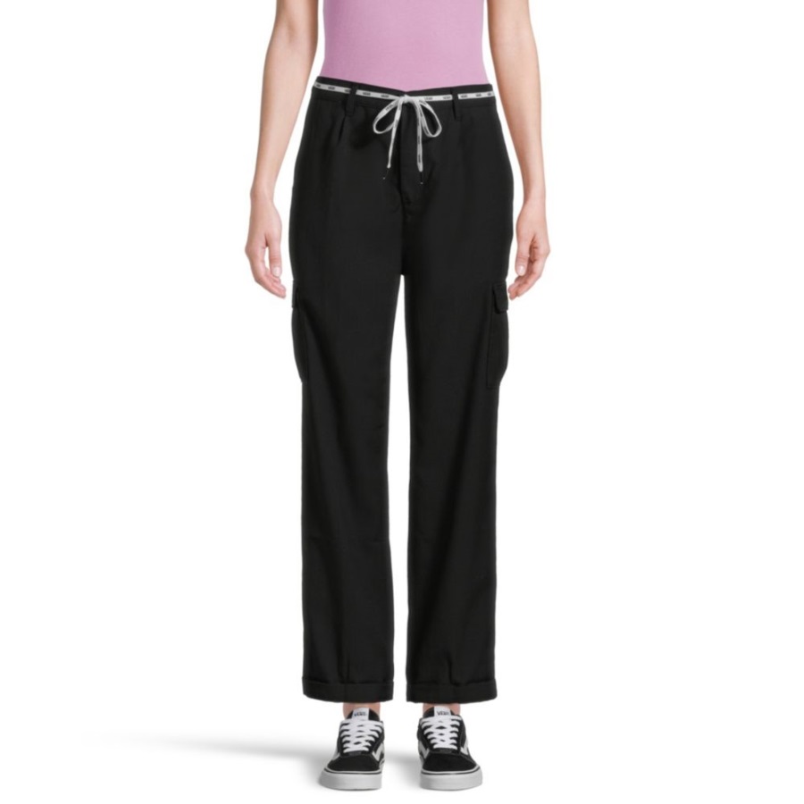 Vans Women's Shoe Lace Cargo Pants Black