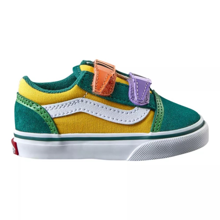 Vans x Crayola Toddler Kids' Old Skool V Skate Shoes Crayola Out Of The Box