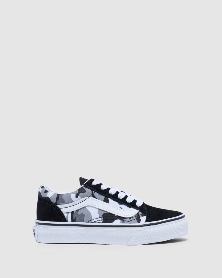 Vans Old Skool Lace Camo Youth Black-White