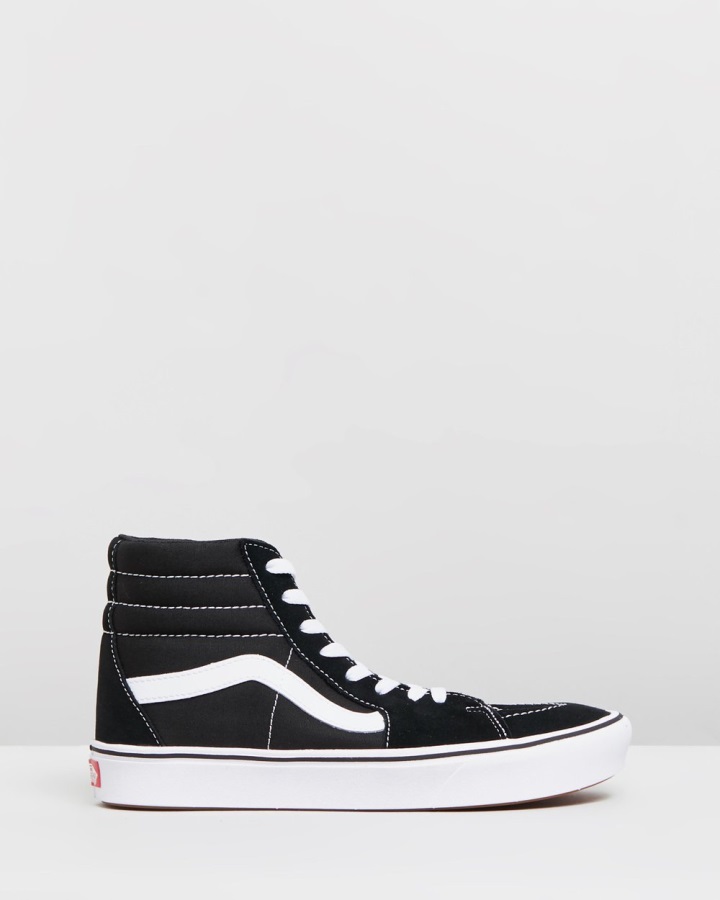 Vans ComfyCush Sk8 Hi Classic Black-True White
