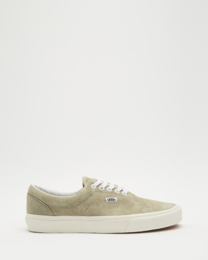 Vans Pig Suede Era - Unisex Moss Grey-Snow White