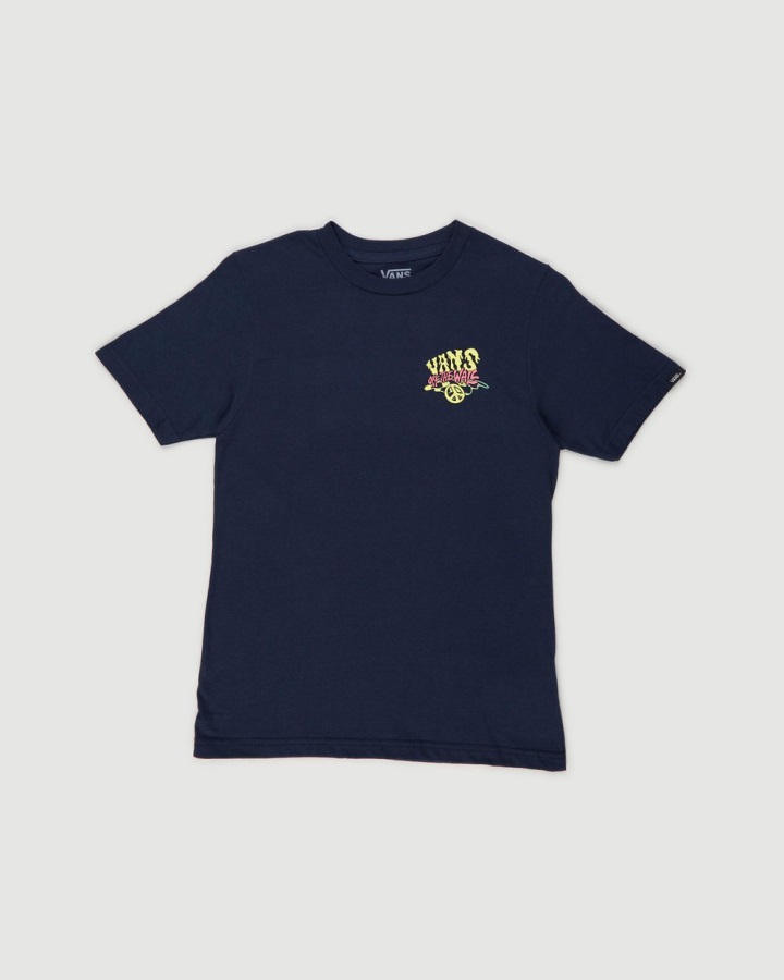 Vans Spaced Out SS Tee - Kids Blue