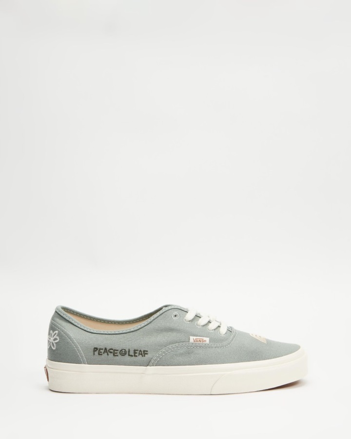 Vans Eco Theory Authentic Shoes - Unisex Green Milieu-Marshmallow