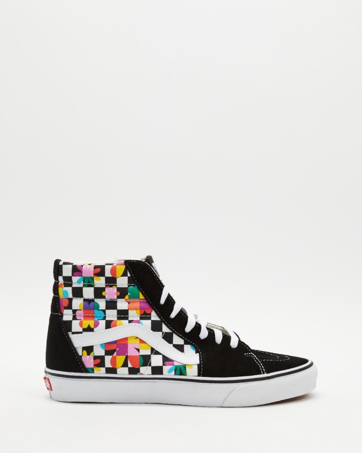 Vans Sk8 Hi - Unisex Black-True White-Floral